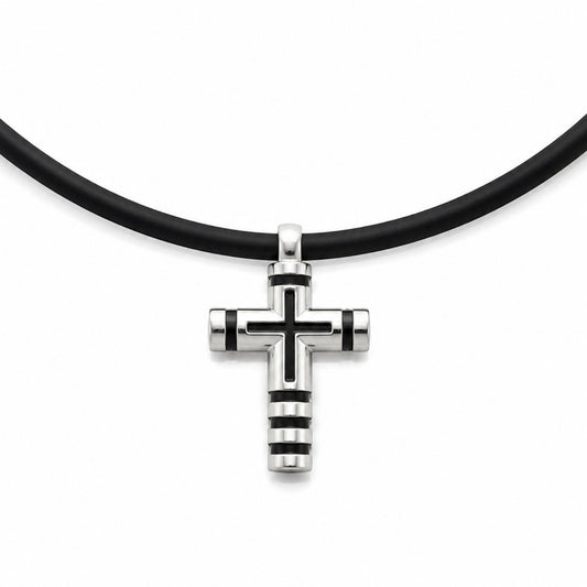 Mens stainless cross necklace