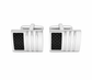 Stainless Steel Carbon Fiber Cufflink image 0