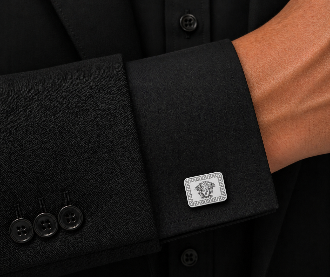 Stainless Steel Madusa Cufflink image 3