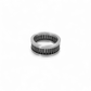 Black Roller Stainless Steel Ring image 2