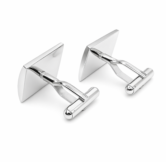 Stainless Steel Carbon Fiber Cufflink image 1