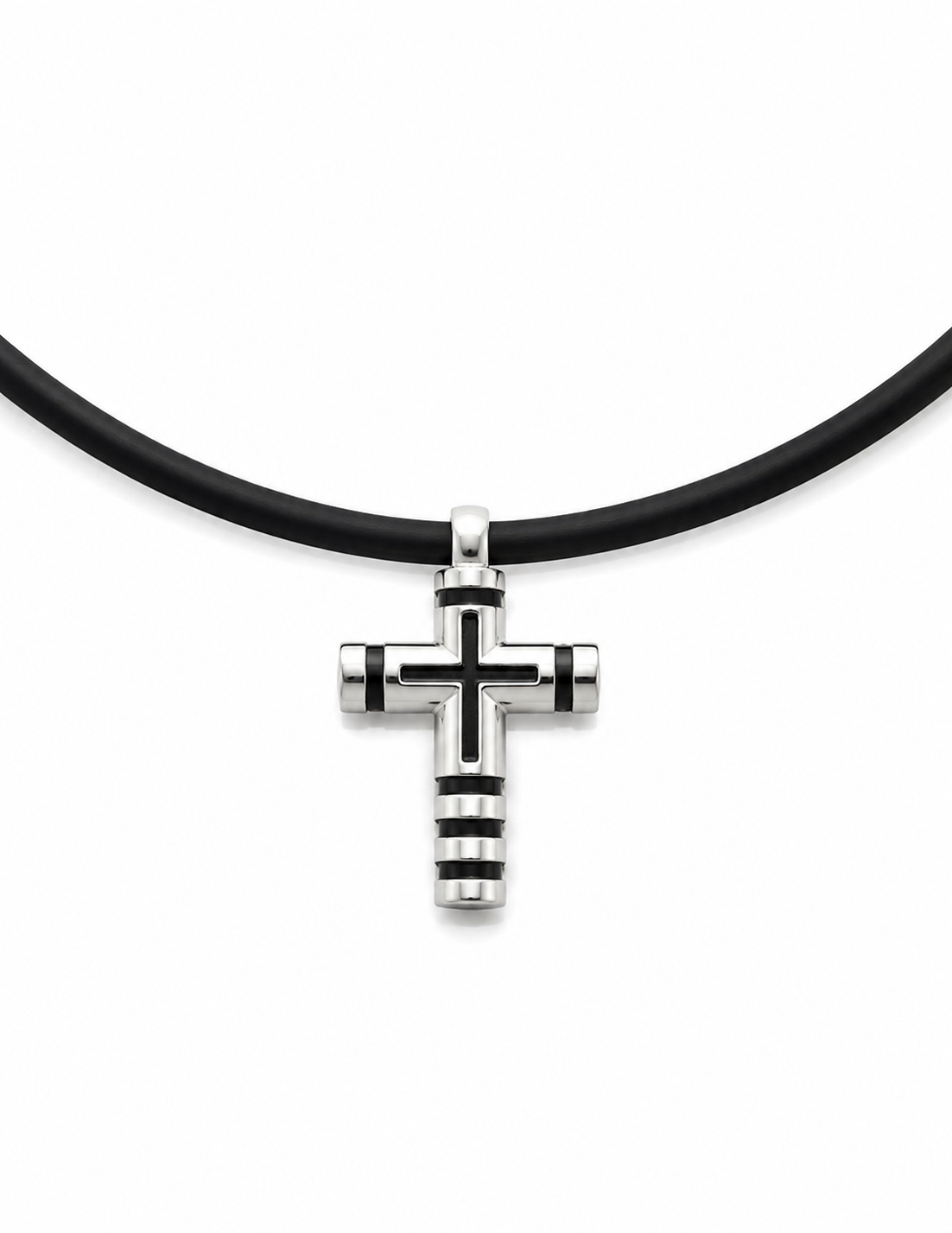 Mens stainless cross necklace