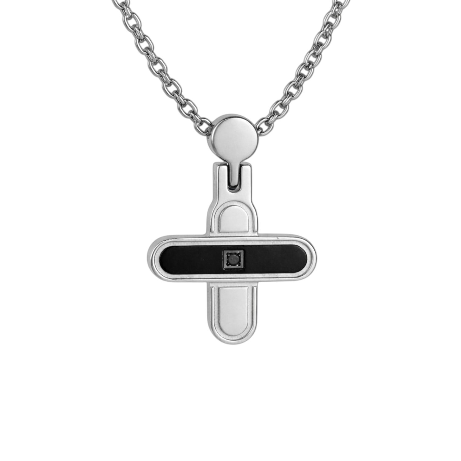 Stainless Steel Cross Pendant Necklace